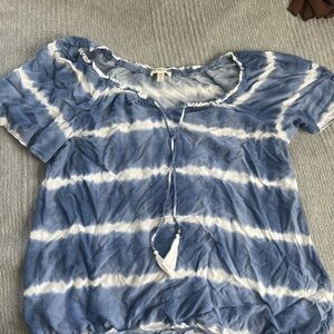 Blue Tie-Dye Women's Top